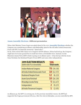 Assembly Election 2016