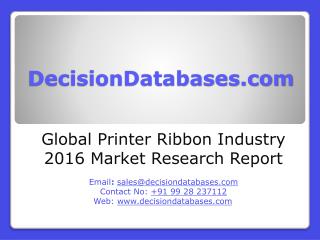 Global Printer Ribbon Industry Share and 2021 Forecasts Analysis