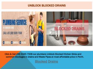 Unblock Blocked Drains