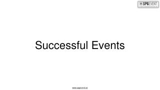 Key of Successful Events