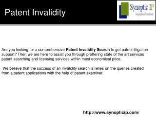 Patent Invalidity Search