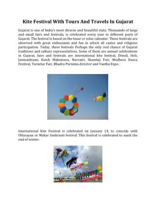 Kite Festival With Tours And Travels In Gujarat