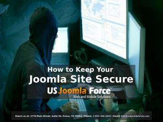 How to Keep Your Joomla Site Secure