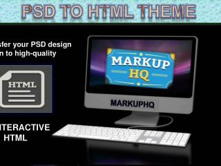 PSD to HTML Theme