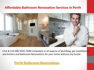 Perth Bathroom Renovations