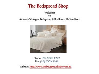 Buy Best Quality Bedspreads Online at Discounted Rates