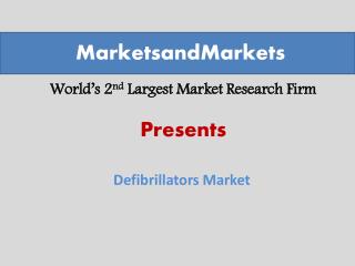 Defibrillators Market worth $12.9 Billion by 2019