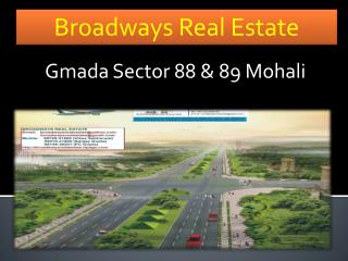 Gmada Sector 88 & 89 Mohali, 1 Kanal plot in Gmada 88-89, Gmada Landpooling Plots 88/89