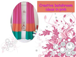Creative bathroom ideas in pink