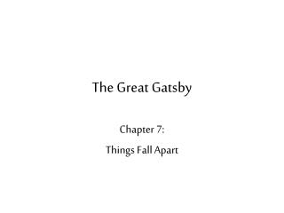 The Great Gatsby