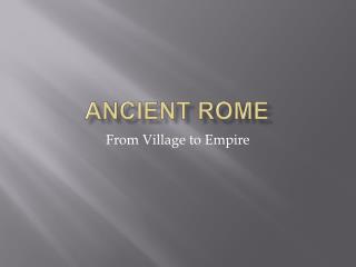 Ancient Rome