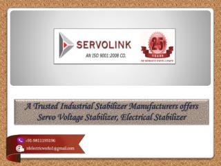 Servo Voltage Stabilizers Manufacturers