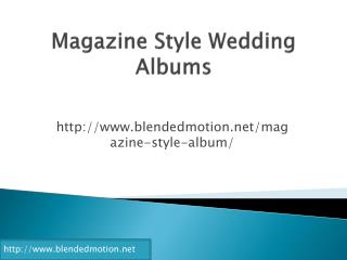magazine style wedding albums