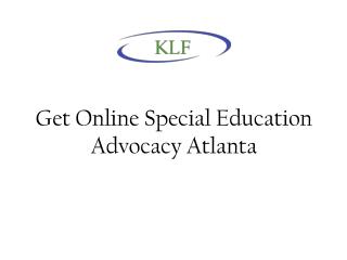 Get Online Special Education Advocacy Atlanta