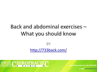 Causes and Symptoms of lower back pain