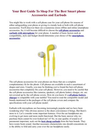 Earbuds with Microphone