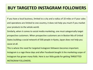 Buy targeted Instagram followers