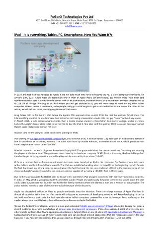 ipad app development companies Canada