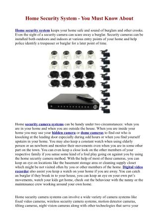 Dome Cameras