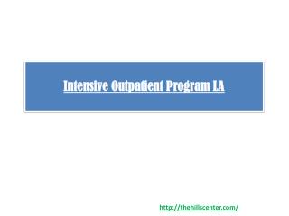 Intensive Outpatient Program LA