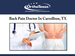 Back Pain Doctor In Carrollton