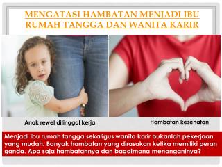 Mengatasi Hambatan Menjadi Ibu Rumah Tangga dan Wanita Karir |Sukawu