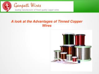 Advantages of Tinned Copper Wires