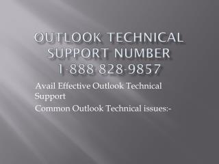 Outlook 1-888-828-9857 Technical Support Number