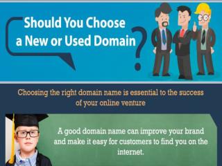 Should You Choose a New or Used Domain?