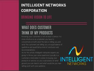 Questions to Address about Customer Thinking, Intelligent-networks.com