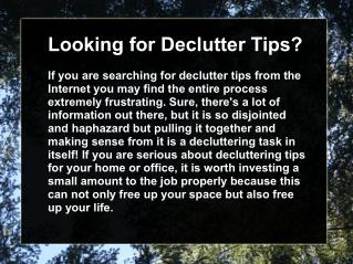 Decluttering basement tips