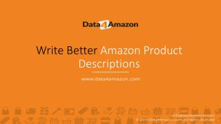 3 Tips on How to Write Better Amazon Product Descriptions