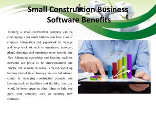 Small Construction Business Software Benefits