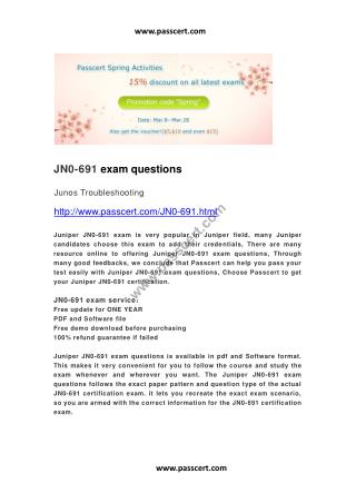 Juniper JN0-691 exam questions
