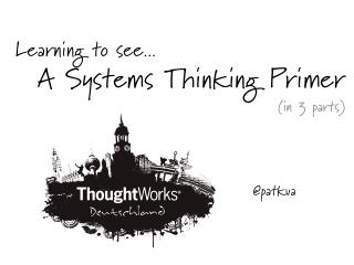 Systems Thinking Primer
