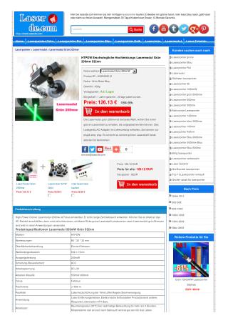 Lasermodul Grün 200mw 532nm