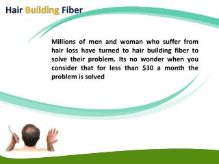 New Hair Building Fiber