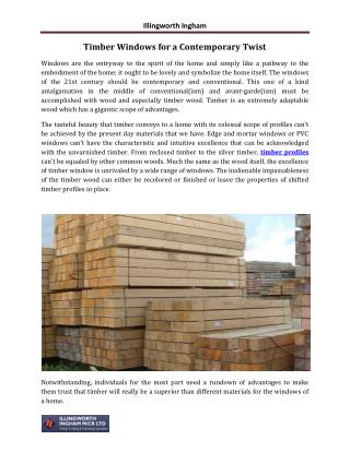 Softwood Timber