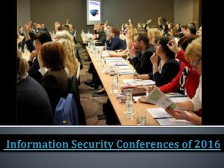 Information Security Conferences of 2016