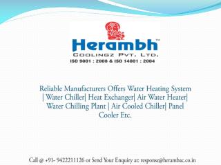 Water Heating System Manufacturers, Suppliers India