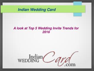 Top 5 wedding invitation trends for 2016