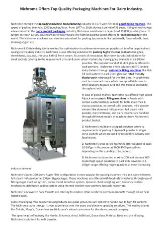 pouch filling machine