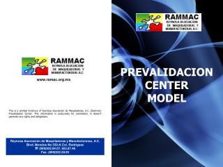 PREVALIDACION CENTER MODEL