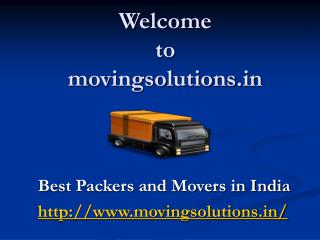 Movingsolutions in-Best Packers and Movers in India