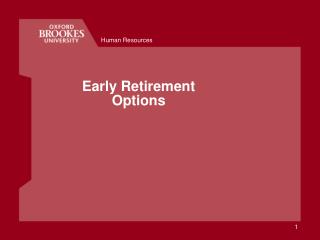 Early Retirement Options