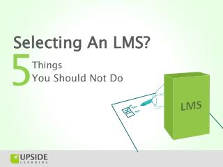 Selecting An LMS
