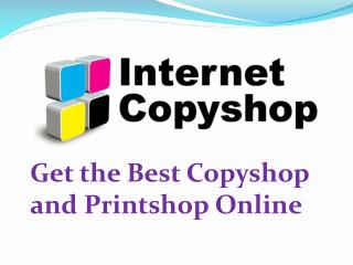 Copyshop and Printshop Online