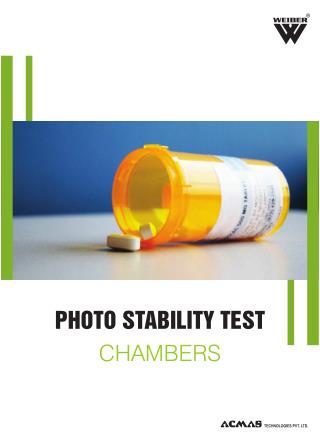 PHOTO STABILITY TEST CHAMBERS