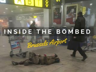 Inside the bombed Brussels airport