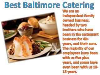 Best Baltimore Catering